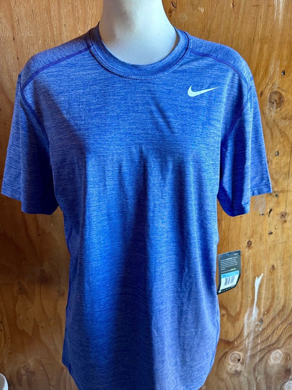 Nike Men's Heather Royal Blue Short Sleeve Dri-FIT Tee